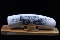 MOOSE RUT SCRIMSHAW